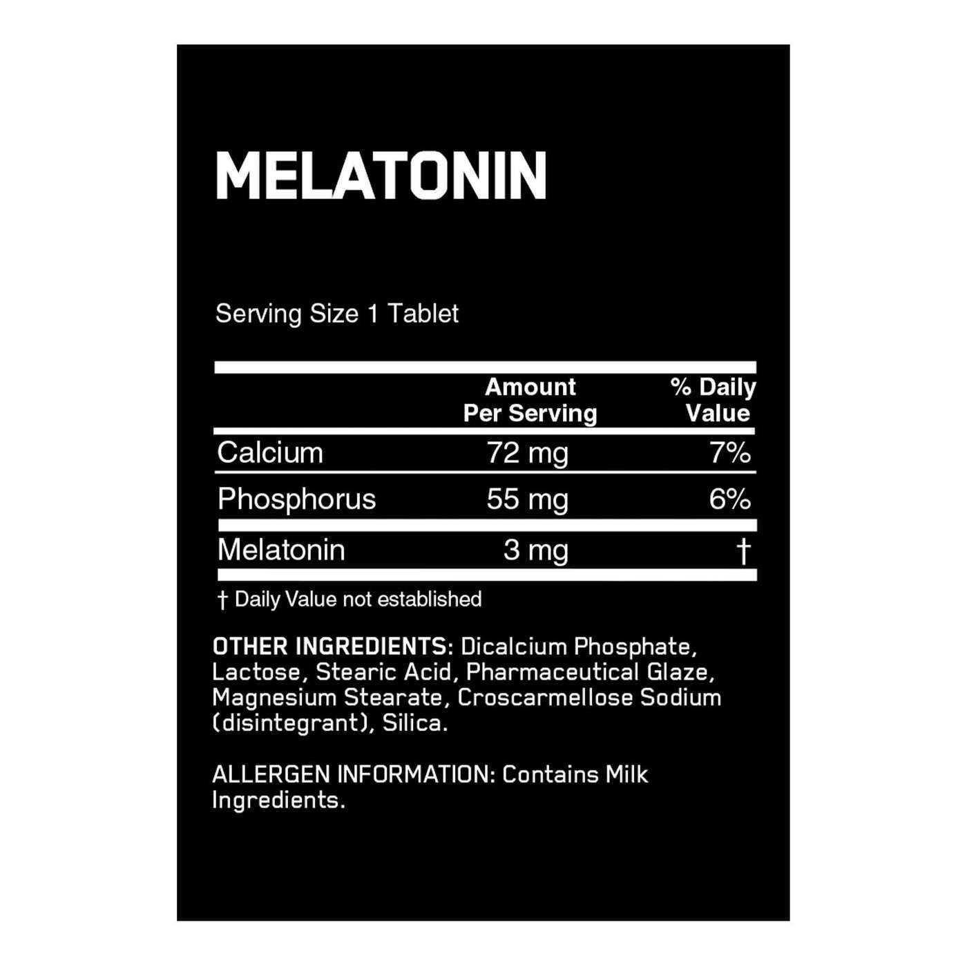 Melatonin - 3 mg 100 tabs