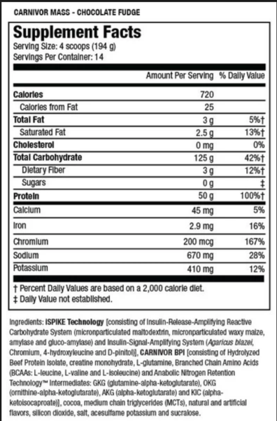 Carnivor Mass - 6 lbs
