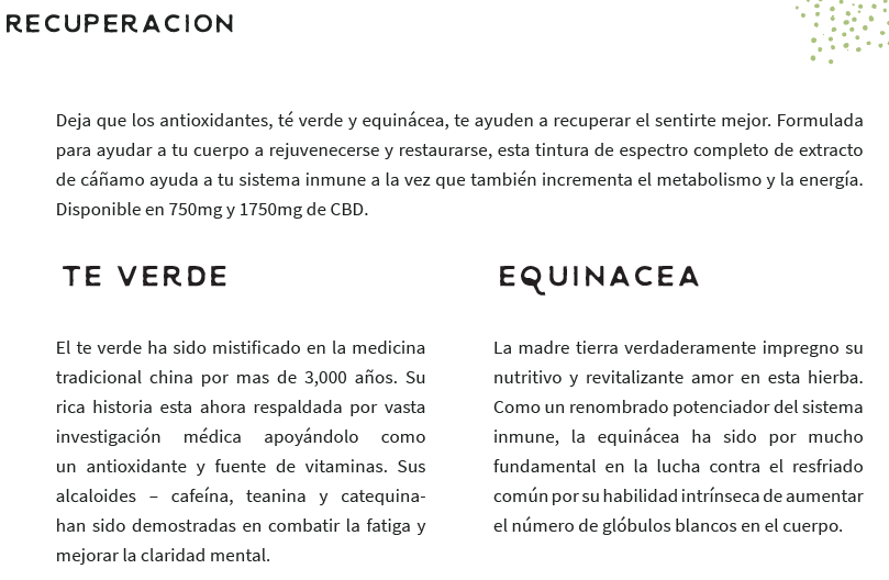CBD (Recuperación) - 750 mg