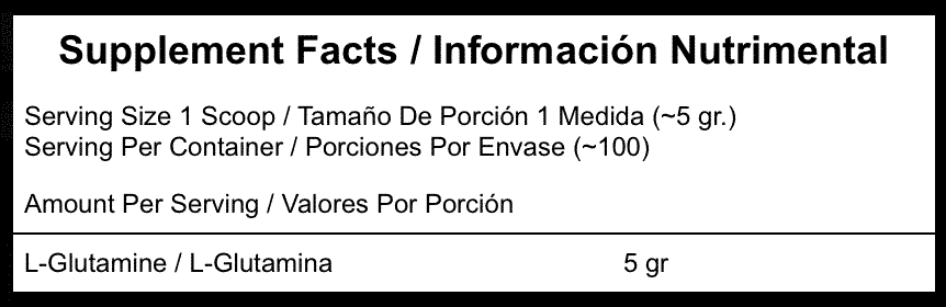 Glutamina de Meta - 100 servicios