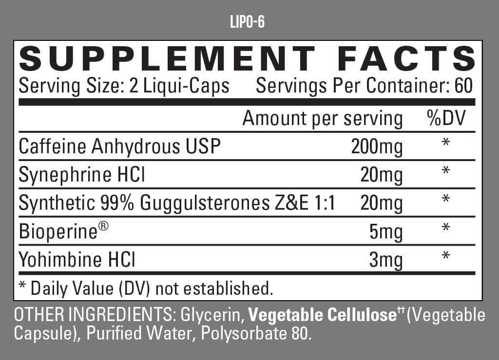Lipo 6 Cafeina NT