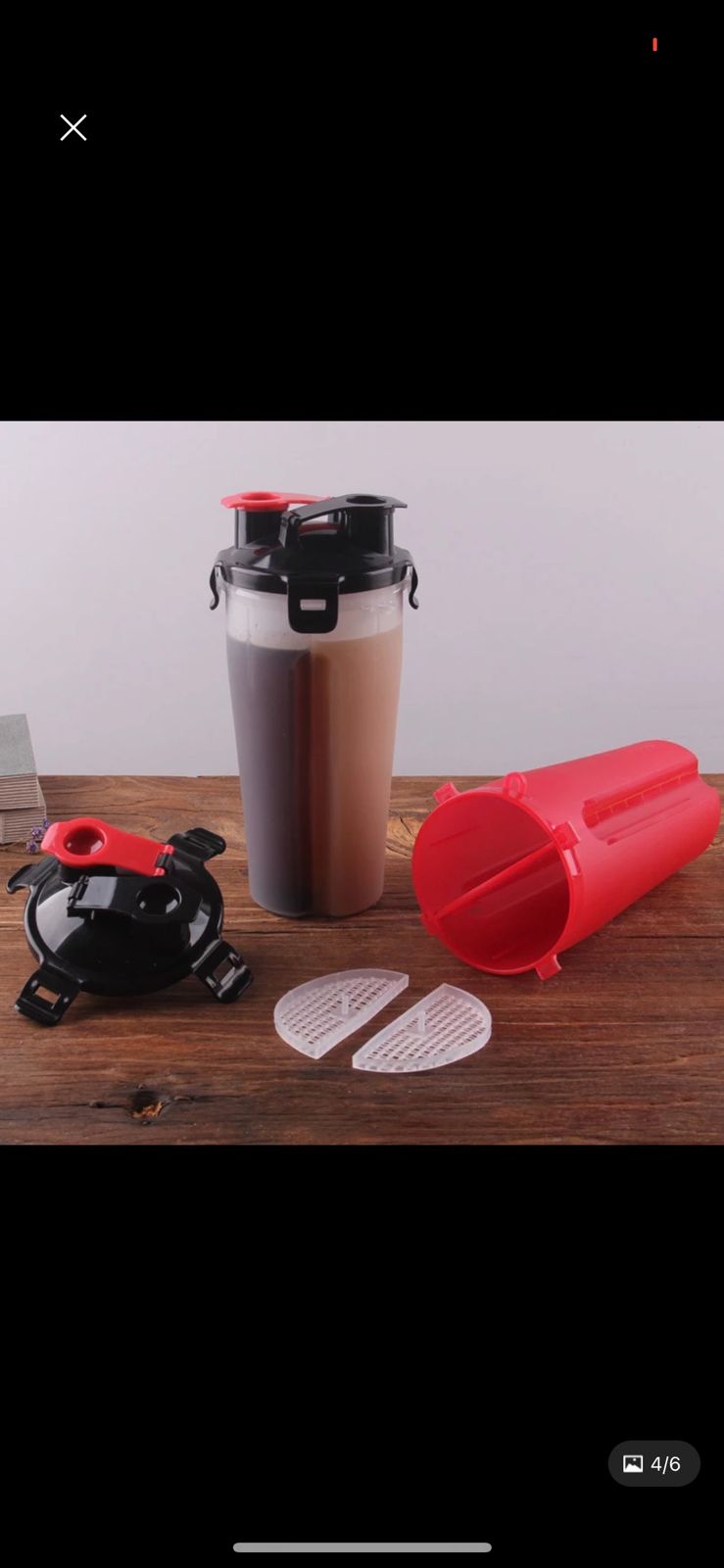 Shaker DUAL - doble compartimiento