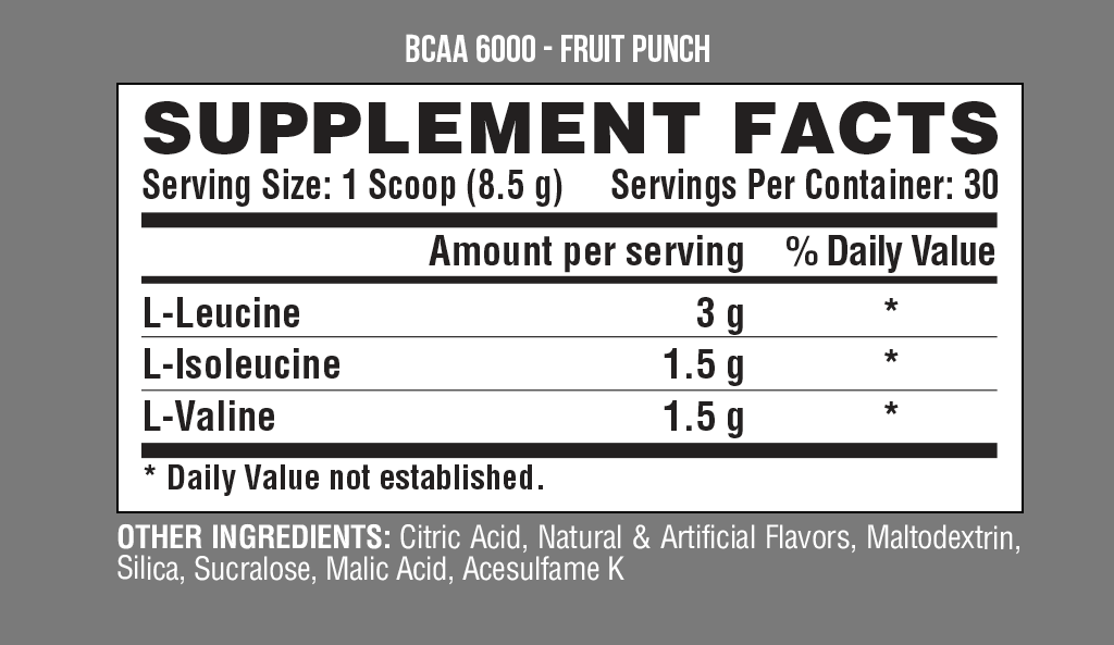 BCAA 6000 - 30 servicios