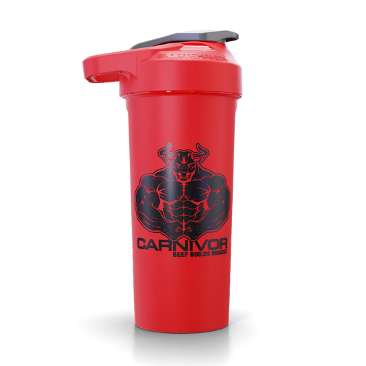 Shaker Carnivor Toro - 20 OZ Rojo