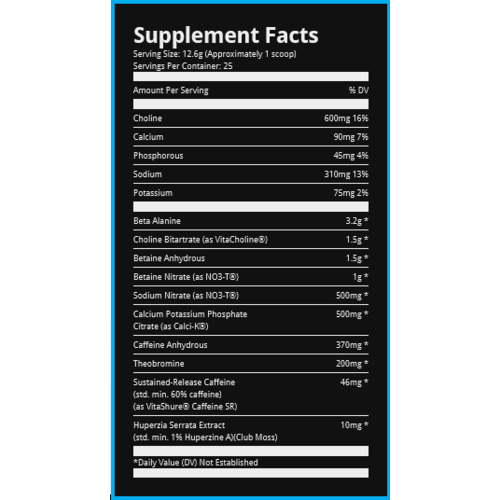 Ryse Pre workout - 25 servicios