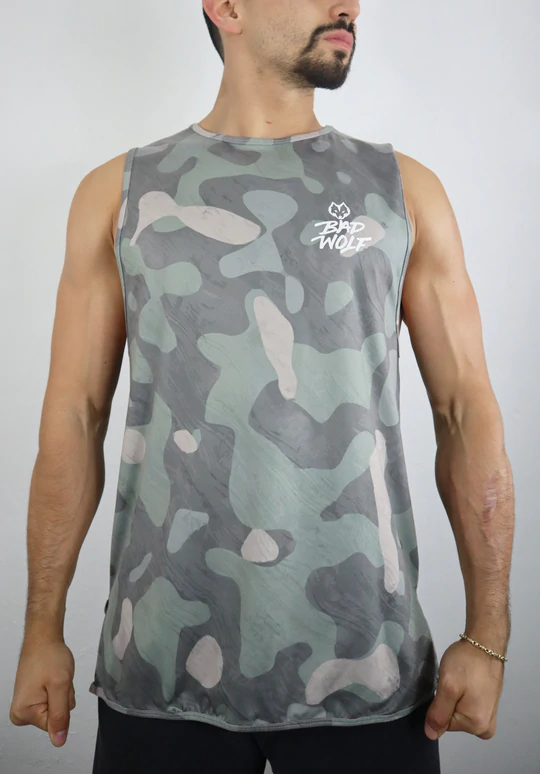 Tank Top Bad Wolf - Militar Claro