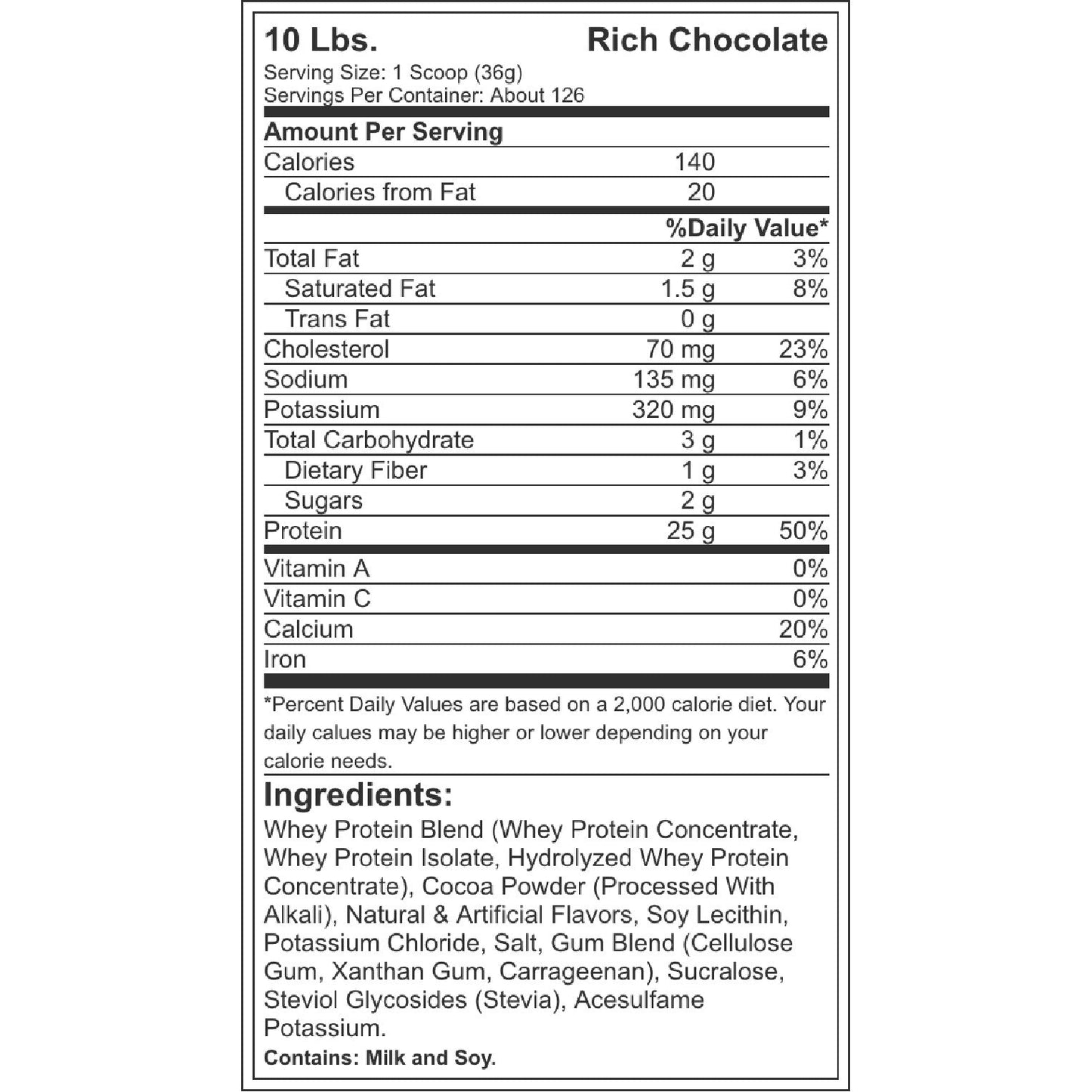 Elite whey Protein - 10 LBS
