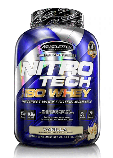 Nitro Tech 100% Iso Whey 5 LBS