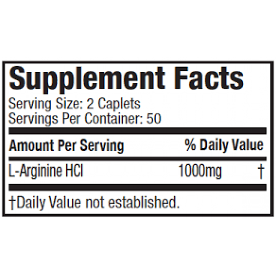 Arginina Platinum 100% - 100 ct