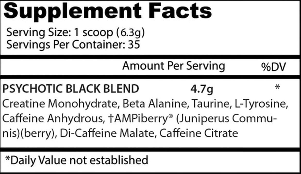 Psychotic Black - 35 servicios